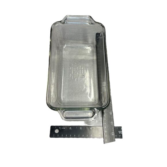 Various Clear Glass 1.5-Quart Rectangular Premium Loaf Dish - Lot of 3 - Picture 6 of 7